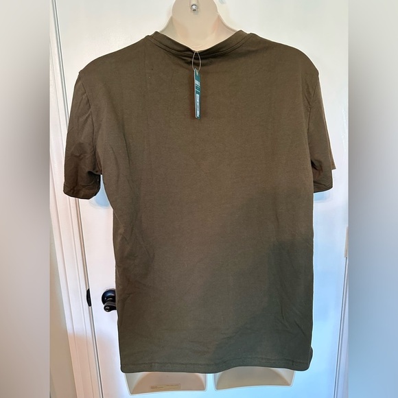 Brown EarthBound T-Shirt with Sloth and Leaf Design Size Large #1806 - Picture 2 of 6